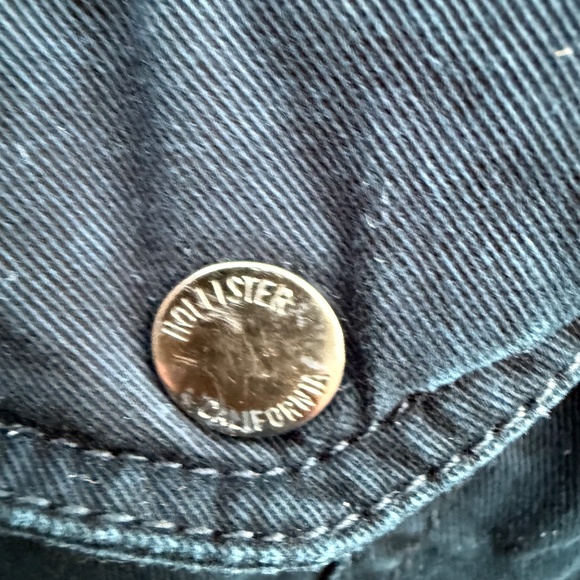 Y2K Hollister Navy Parka-Style Sherpa Lined Jacket - Picture 9 of 12